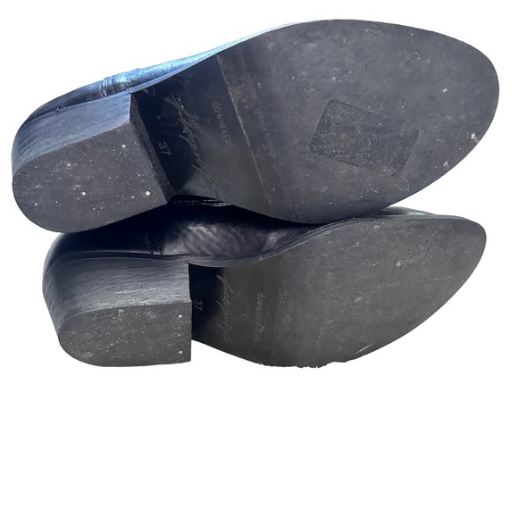 Downeaster Alexa x Free People black‎ leather western Booties size 37 - Picture 7 of 11